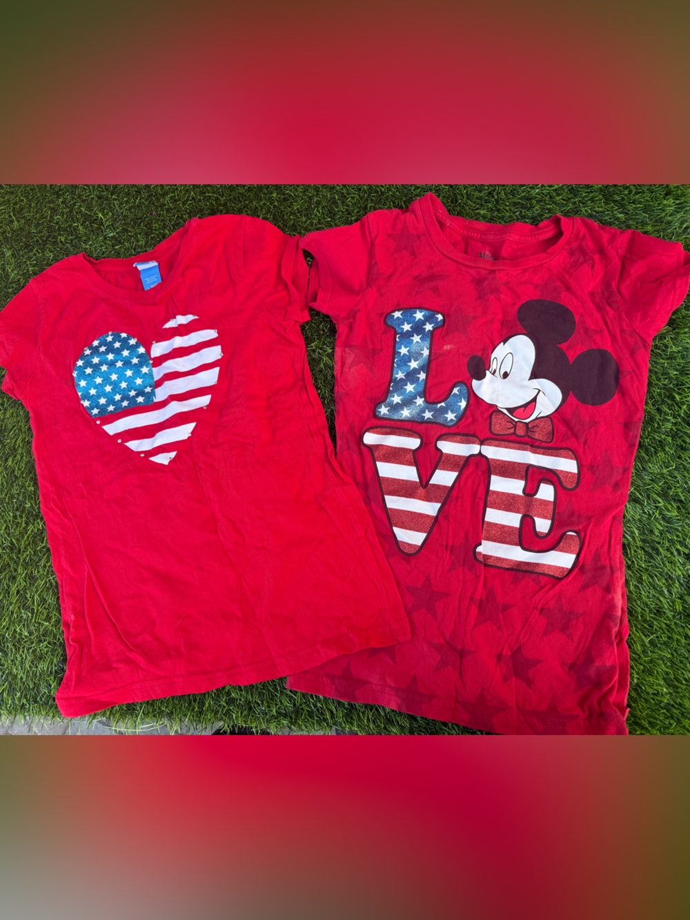 Red Patriotic Heart Tee